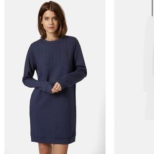 TOPSHOP Quilted Sweatshirt Dress (8)